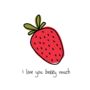 'I Love You Berry Much' Fruit Greeting Card, thumbnail 2 of 3