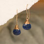 Lapis Lazuli Drop Earrings, thumbnail 2 of 4