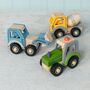 Green Tractor Wooden Push Along Vehicle Toy, thumbnail 5 of 7