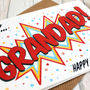 Personalised Father's Day Card For Grandad, Pop Art, thumbnail 3 of 4