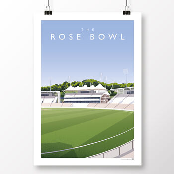 The Rose Bowl Hampshire Cricket Poster, 2 of 7