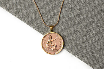 1936 90th Birthday Half Penny Coin Pendant Gift, 2 of 5