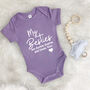Besties Auntie And Uncle Personalised Babygrow, thumbnail 4 of 10