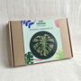Monstera Leaf Botanical Embroidery Kit, thumbnail 5 of 9