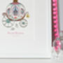Personalised Girl's Royal Princess Carriage Picture, thumbnail 5 of 9