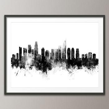 Los Angeles Skyline Cityscape Art Print, 3 of 8