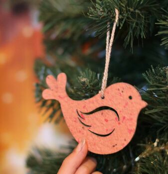 Children's Seed Paper Christmas Tree Decorations, 4 of 11
