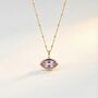 Siren’s Teardrop Purple Amethyst Necklace Gold Or Silver, thumbnail 4 of 4