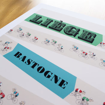 Monuments Cycling Poster 'Liege Bastogne Liege', 7 of 8