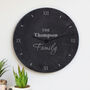 Personalised Family Slate Clock, thumbnail 2 of 5