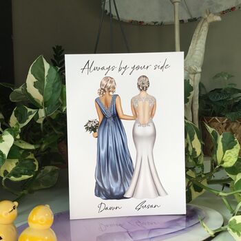 To My Best Friend On Her Wedding Day Card, 4 of 9