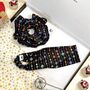 Black Christmas Scrunchie And Headband Gift Set, thumbnail 1 of 8