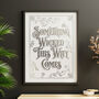 Gothic Typographic Foiled Print, thumbnail 10 of 11