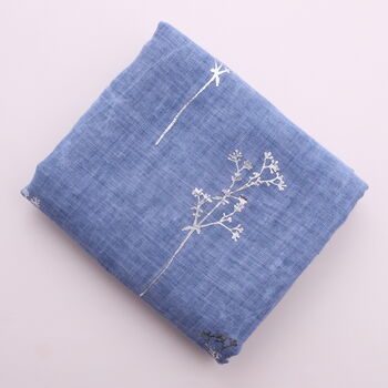 Personalised Berry Branch Print Scarf, 6 of 6