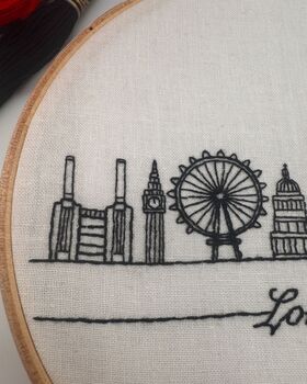 London Skyline Beginners Embroidery Kit, 6 of 11
