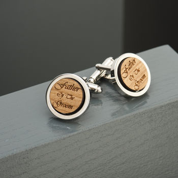 Personalised Wooden Wedding Party Cufflinks, 7 of 7