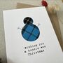 Scottish Tartan Snowman Christmas Card, thumbnail 3 of 3