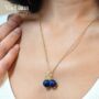 Blue Lapis Blueberry Necklace, thumbnail 1 of 3