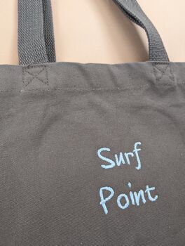 Personalised Oversized Canvas Beach Travel Tote Bag, 8 of 12