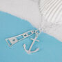 Lighthouse And Anchor Charm Necklace, thumbnail 1 of 7