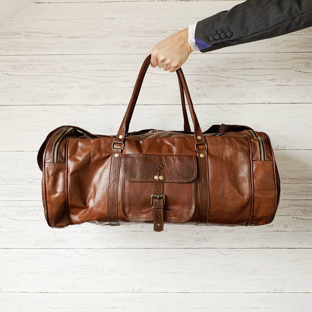 Leather Holdall By Parkin & Lewis | notonthehighstreet.com