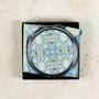 Art Deco Blue Green Compact Mirror And Lens Cloth Set, thumbnail 2 of 12