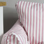 Personalised Childs Pink Stripe Bean Bag Chair, thumbnail 2 of 3