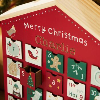 Personalised Christmas Advent Calendar House, 3 of 4