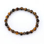 Mens Bracelet Tiger Eye Bead Link Bracelet Chain, thumbnail 3 of 9