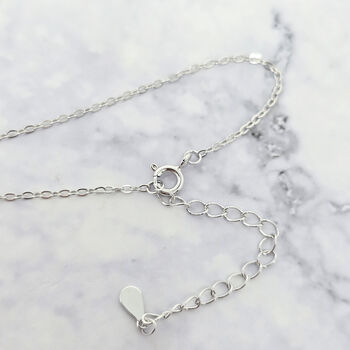 Citrine 1ct Moissanite Crystal Sterling Silver Necklace, 5 of 5