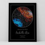 Welcome To The World Personalised Star Map Print New Baby Gift, thumbnail 3 of 12