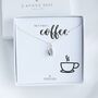 Coffee Bean Necklace, Coffee Lover Gift, Christmas Gift, thumbnail 1 of 10