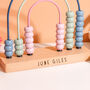 Personalised Kids Toy Abacus Counting Learning Baby Game For Nursery, thumbnail 3 of 3