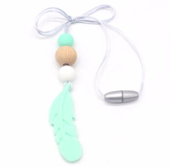 Teething Necklace Lou In Wood And Teething Silicone, 7 of 7