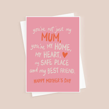 Not Just My Mum Sentimental Mother's Day Card, 4 of 4