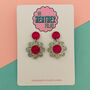 Daisy Flower Earrings, thumbnail 1 of 4