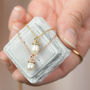 Sterling Silver Tiny Pearl Acorn Pendant, thumbnail 1 of 8