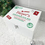 Personalised White Wooden North Pole Postal Stamp Christmas Eve Box Three Sizes 22cm | 27cm | 30cm, thumbnail 6 of 7