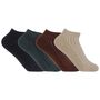Four Pack Essential Women's Trainer Socks Stone, thumbnail 1 of 3
