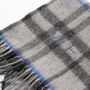 Men's Personalised Pure Cashmere Check Scarf, thumbnail 4 of 12