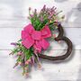 Floral Heart Shape Rattan Wreath, thumbnail 5 of 7