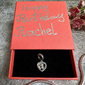 16th Birthday Charm Personalised Silver Bracelet Gift, 4 of 8