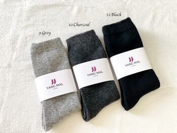 Cashmere Wool Socks, 5 of 6