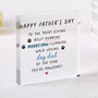 Funny Dog Dad Father’s Day Plaque Gift, thumbnail 1 of 5