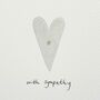 Personalised Hand Painted Heart Sympathy/Love Card, thumbnail 4 of 6