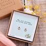 Just To Say 'May Your Birthday Be' Cupcake Earrings, thumbnail 3 of 5