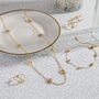 Gold And Silver Plated Floral Charm Necklace, thumbnail 5 of 5
