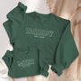 Personalised 'Daddy' And 'Mini' Matching Embroidered Family Sweatshirts, thumbnail 2 of 10