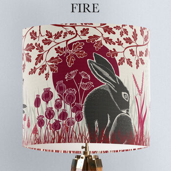 Country Lane Hare Lamp Shade, 9 of 9