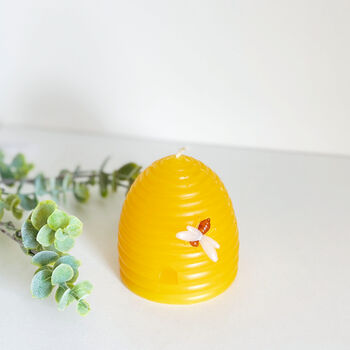 Beehive Shape Natural Beeswax Pillar Candle, 4 of 5